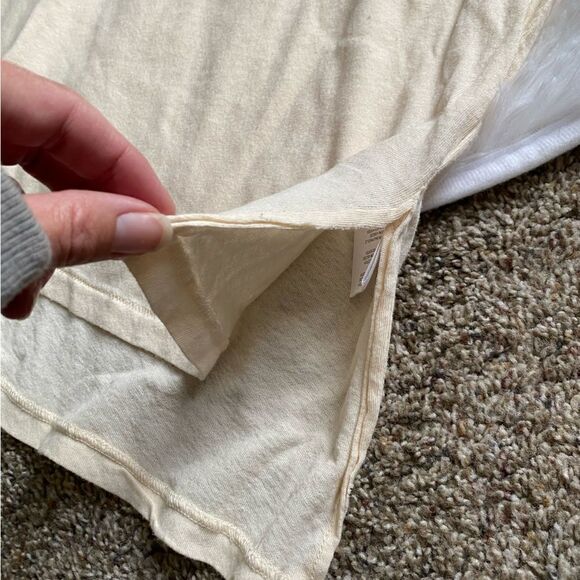 Free People We The Free Jade Tunic Top NEW Cream Balloon Sleeve Women’s Medium - Picture 6 of 12